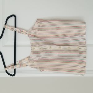 Madewell NWOT striped button down tank size Medium